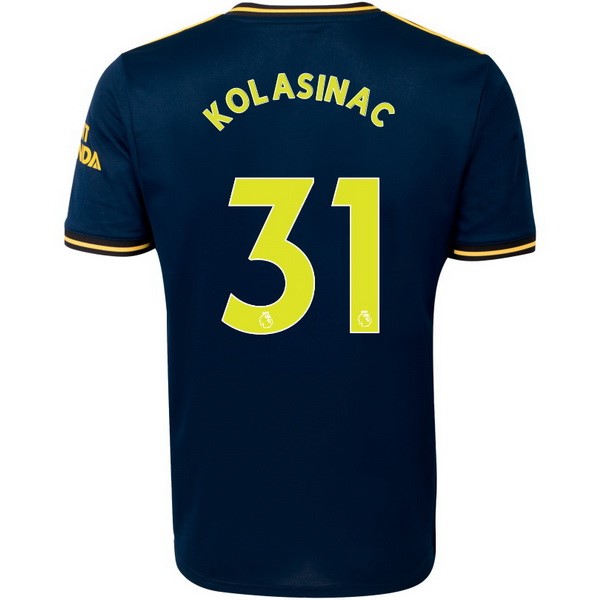 Camiseta Arsenal NO.31 Kolasinac Replica Tercera Ropa 2019/20 Azul